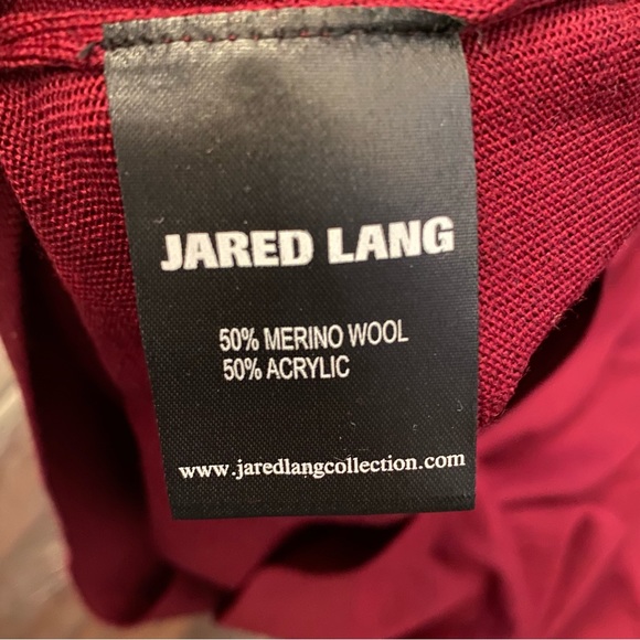 Jared Lang made in Turkey merino wool blend vneck sweater lightweight size M - Picture 5 of 6